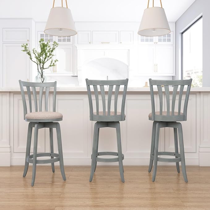 Hillsdale Furniture Savana Wood Bar Height Stool - Image 6