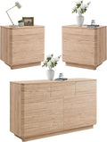 ACCOHOHO 3 Piece Bedroom Furniture Set, 7 Drawer Dresser & Two 22" Nightstands by ACCOHOHO