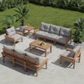 HDPE 10 Piece Outdoor Patio Furniture Set, All-Weather Outdoor Couch Set by YourPerfectOutdoorEscape