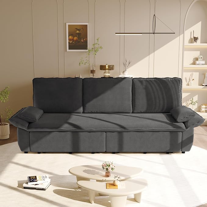KEIKI 94.5" King 3-in-1 Sleeper Sofa, Oversized Pull-Out Couch - Image 3