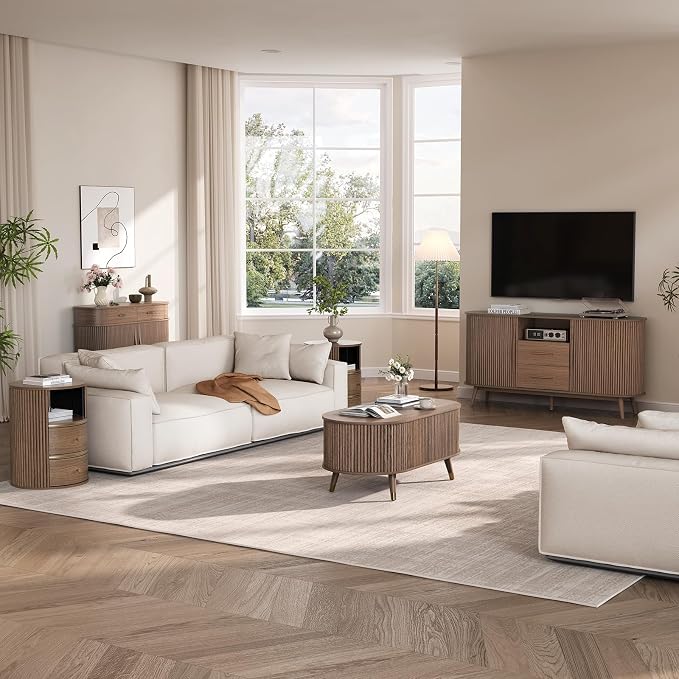 JOINICE 42.5" Oval Lift Top Coffee Table - Image 8