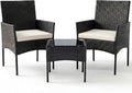 Sweetcrispy 3 Piece Patio Furniture Set, All-Weather Outdoor Conversation Set by Sweetcrispy
