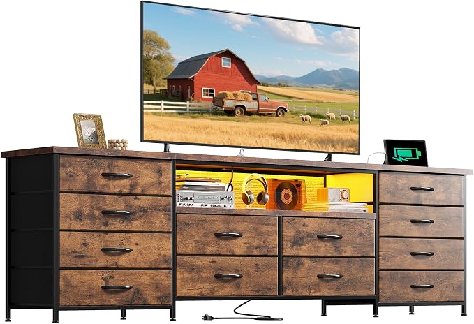 Romorgniz 63" W Dresser for Bedroom by Romorgniz