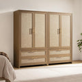 SICOTAS Larger Armoire Wardrobe Closet, Boho Armoire Clothes Organizer by SICOTAS