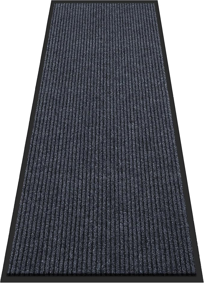 Large Indoor Outdoor Door Mat, Rubber Border Doormats by BesWin