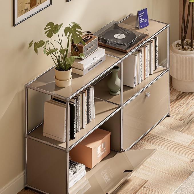 Modern Storage Cabinet Sideboard Versatile Free-Standing Organizer Cabinets - Image 6
