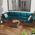 KIGOTY Patio Furniture Set, 7 Pieces Modular Outdoor Sectional Sofa, PE Rattan by KIGOTY