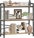 Book Shelf, 3 Tier Bookshelf 31.49" Width, Book Shelf Storage and Organization by Homeiju