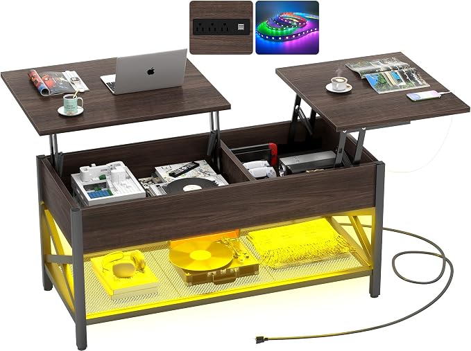 Aheaplus Coffee Table, Lift Top Coffee Table by Aheaplus