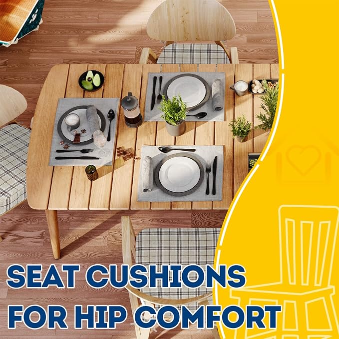 AAAAAcessories D-Shaped Chair Cushions, Machine-Washable Cover - Image 8