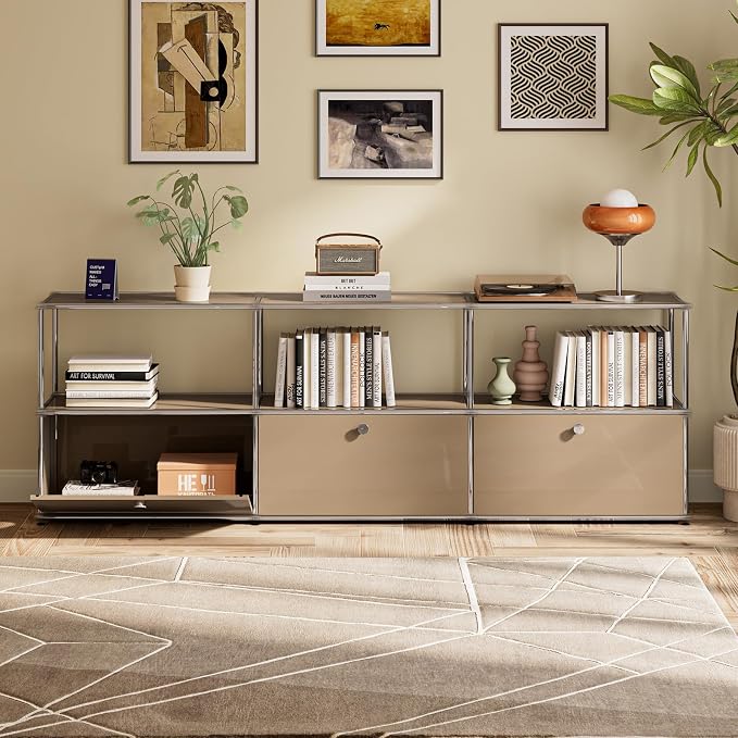 Modern Storage Cabinet Versatile Free-Standing Organizer - Image 2