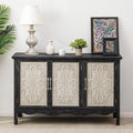 RoyalCraft Buffet Cabinet with Storage, Vintage Solid Wood Sideboard with 3 by Bringyoubetterlife