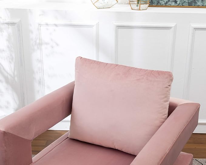 Roundhill Furniture Lenola Upholstered Accent Arm Chair - Image 11