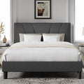 Novilla Queen Size Bed Frame Upholstered Platform Queen Bed Frame by Novilla