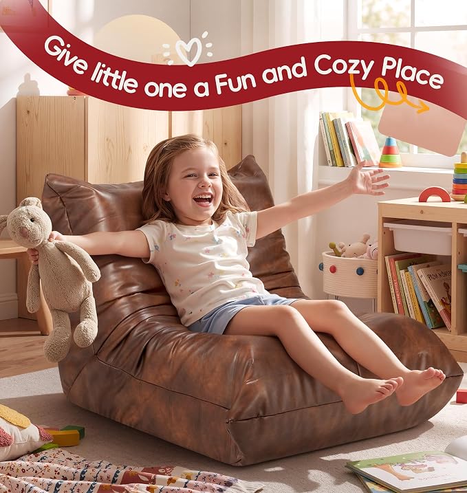 Hobestluk Small Bean Bag Chair Lazy Floor Sofa Bean Bags - Image 8
