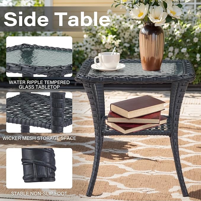 Belord 6 Pieces Wicker Patio Furniture Set - Image 8