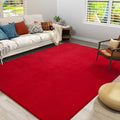 Amearea Large Modern Area Rugs for Bedroom Living Room, 5x8 Feet Red Thickened by AmeareaDirect