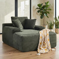 Oversized Boneless Chaise Sofa Bed, Corduroy Chaise Lounge Chair Indoor by Outdoorchairs