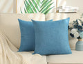 Stellhome Pack of 2 Linen Throw Pillow Covers Solid Fall Decorative Cushion by Stellhome