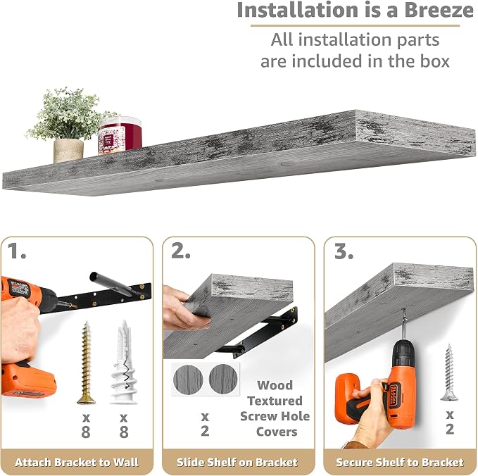 Sorbus Floating Shelves for Wall - Image 4