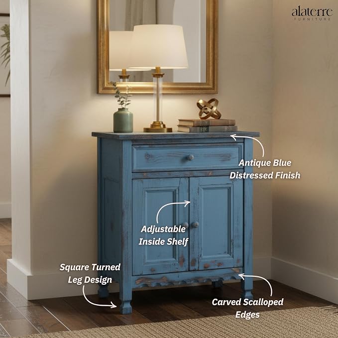 Alaterre Furniture Country Cottage Accent Cabinet - Image 6