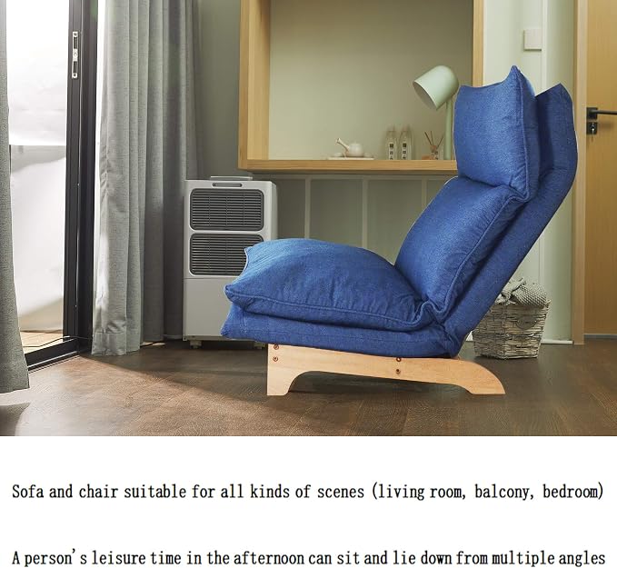 Floor Chair Single Lazy Sofa Leisure Balcony Reclining Japanese Tatami - Image 10