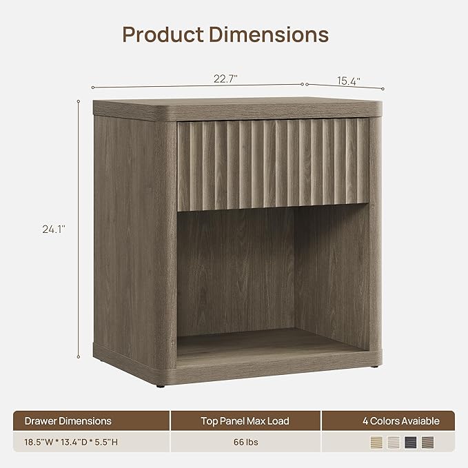 SICOTAS Night Stand Nightstand - Image 2