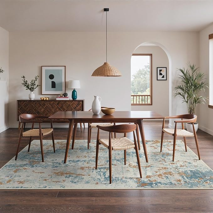 BEIMO Area Rugs 6x9 for Living Room Bedroom, Modern Abstract Machine Washable - Image 3
