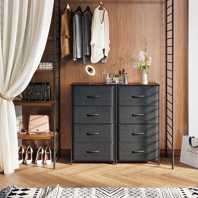ODK Dresser for Bedroom with 4 Storage Drawers, Small Dresser Chest of Fabric - Image 6