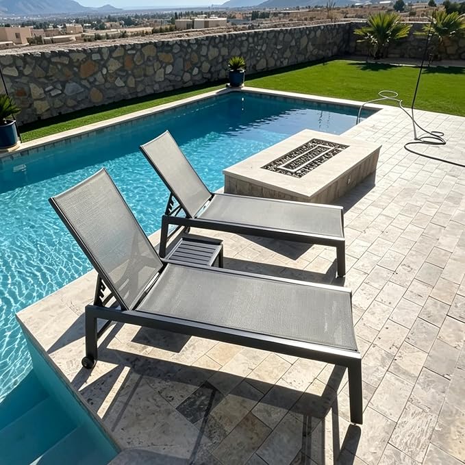 PURPLE LEAF Outdoor Chaise Lounge by PURPLELEAF