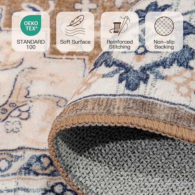 Lofus 8ft Area Rugs for Living Room, Washable Area Rug, Rugs for Bedroom - Image 5