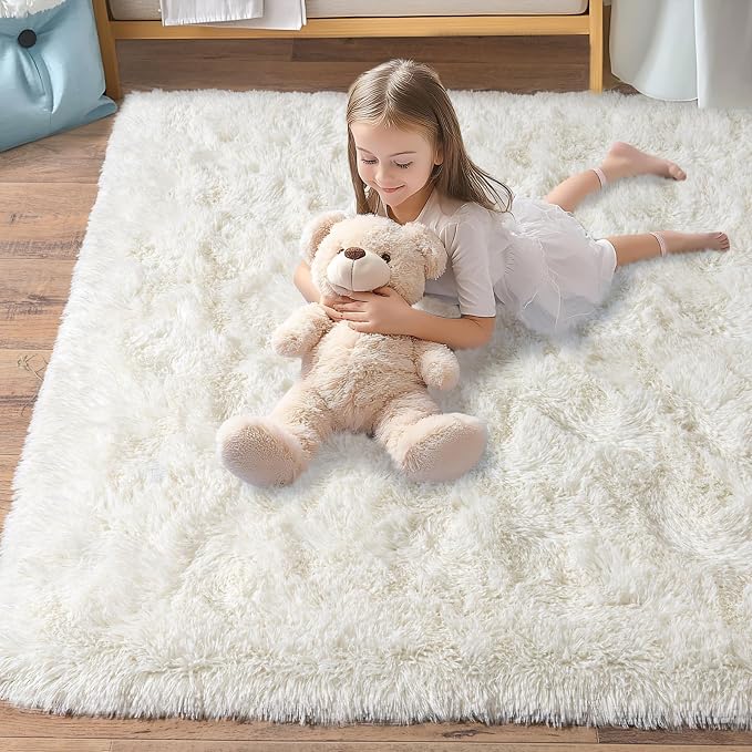 Pionblank Large Rug for Living Room 6x9 Feet, Modern Soft Shag Area Rug - Image 7