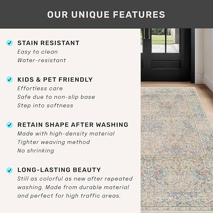 Hazo Haus Washable Bathroom Runner Rug 2x6 - Image 6