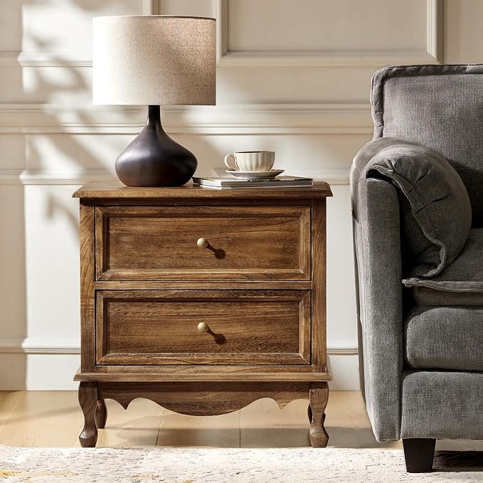 HULALA HOME Solid Wood End Tables Set of 2 - Image 7