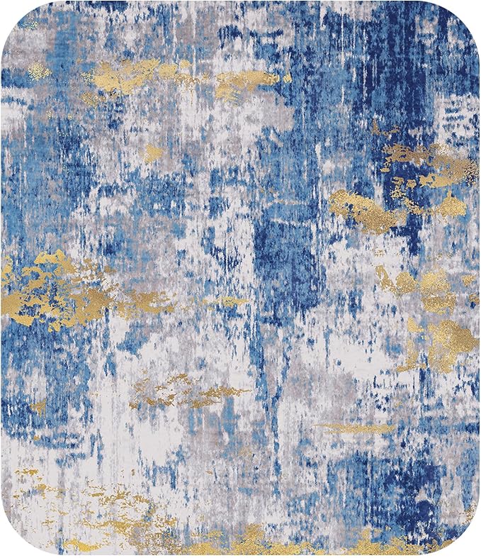 Washable Area Rugs 5'x8' Non-Slip Modern Abstract Soft - Image 9