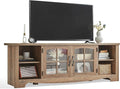LINSY HOME TV Stand for 75 Inch TV, Modern Farmhouse Entertainment Center by LINSYHOME