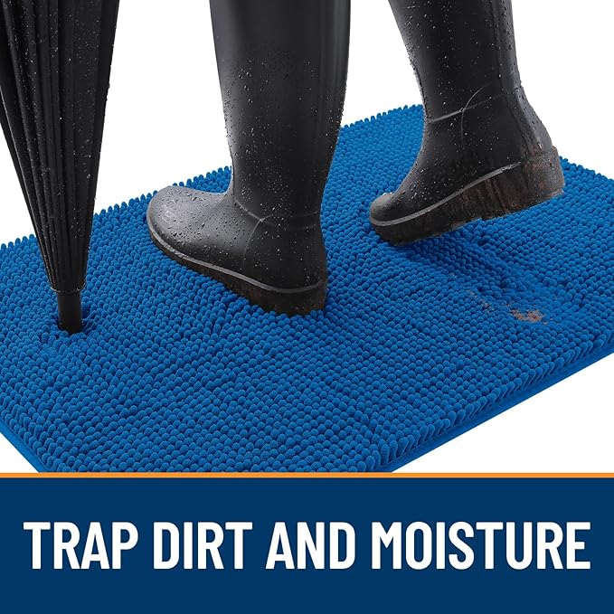 OLANLY Dog Door Mat for Muddy Paws 35x24, Absorbs Moisture and Dirt, Absorbent - Image 2