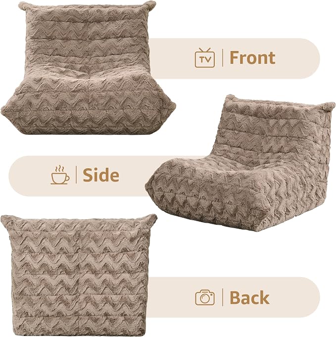 Bean Bag Chairs for Adults Giant Bean Bag Chair Memory Foam BeanBag Chair Bean - Image 8