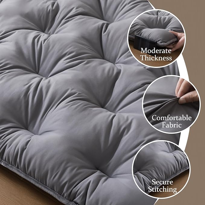SHOUREN Japanese Futon Mattress Floor Mattress 3" Tatami Mat, Shredded Memory - Image 6