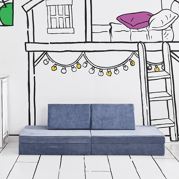 Yourigami Kids and Toddler Play Couch, Convertible Folding Sofa, Durable Foam - Image 7