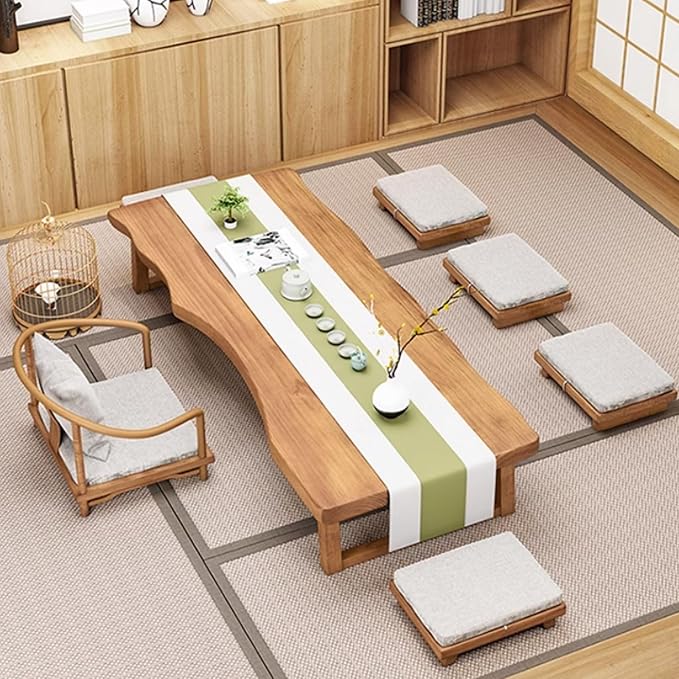 Living Room Coffee Table Japanese Style Floor Table Low Table Reception Room - Image 7