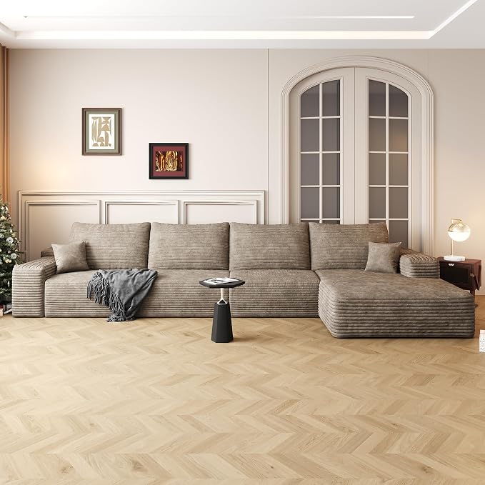 136" Sectional Couches for Living Room Cloud Couch Sofa - Image 8