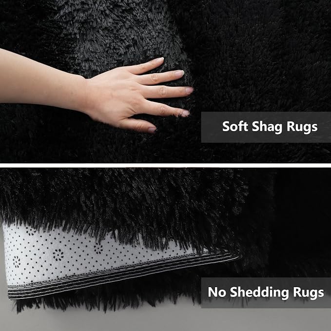 Shag Area Rugs for Bedroom Living Room, 5X8 Ultra Soft Fluffy Area Rugs for Dorm - Image 4