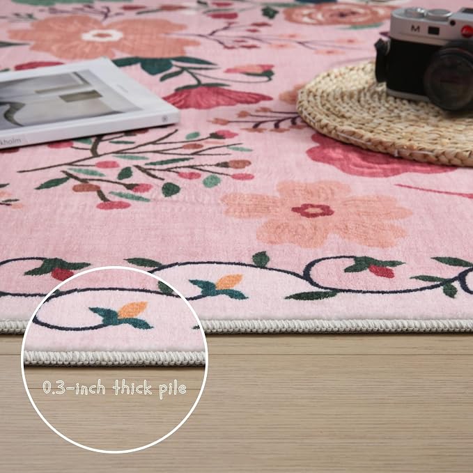 Rugcomf Runner Rug for Hallways Kitchen Rug Non Slip 2'x 6' Washable Rugs - Image 4