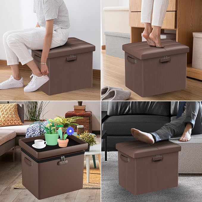 DocSafe Storage Ottoman Foot Rest Stool - Image 5