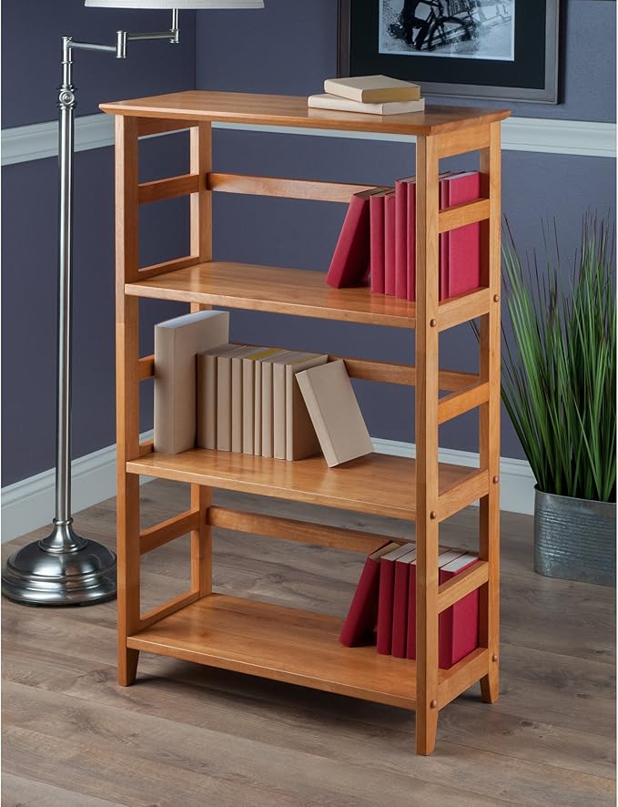 Winsome Studio 3-Tier Bookshelf, Classic Display Bookcase, Functional & Stylish - Image 2