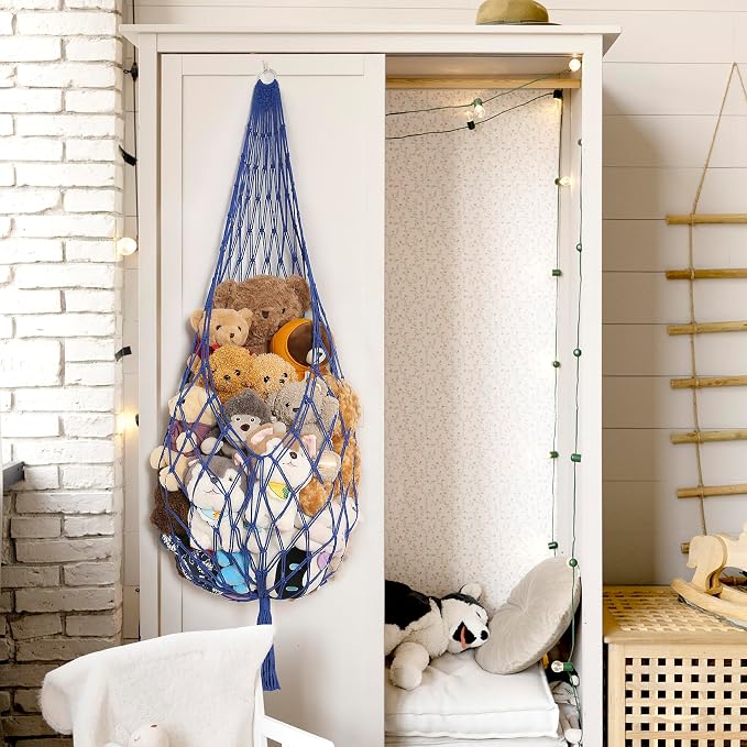 Amdermi Stuffed Animal Storage Toy Hammock Corner Hanging Net - Image 8