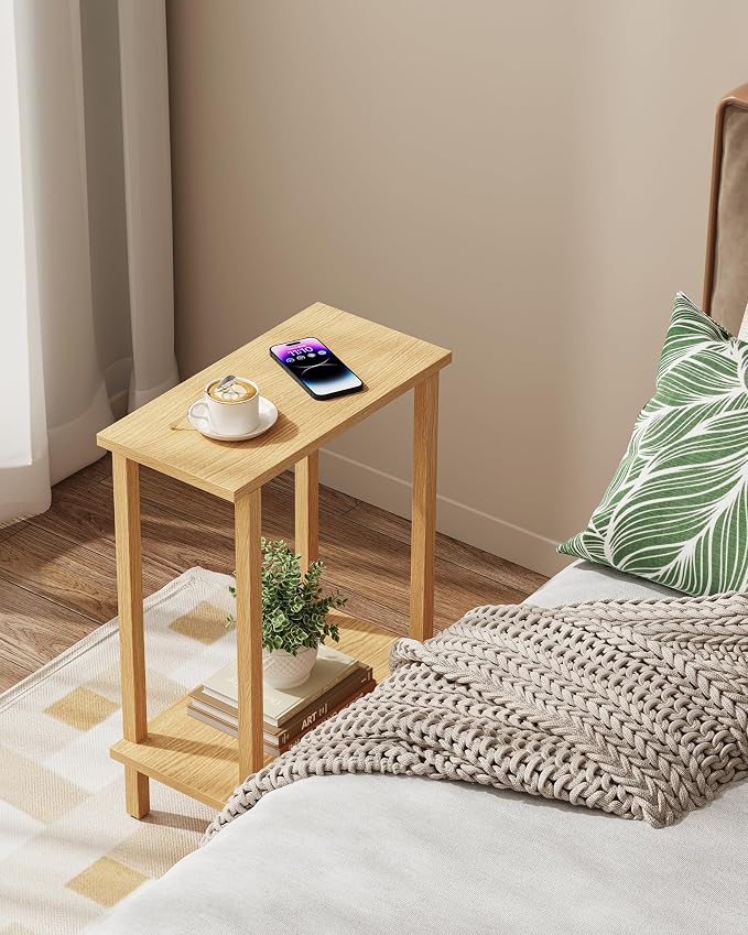 TUTOTAK Small Side Table, Narrow End Table, Skinny Sofa Table, Slim Nightstand - Image 5
