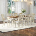 AMERLIFE 9-Piece Farmhouse Solid Wood Dining Table Set by AMERLIFE