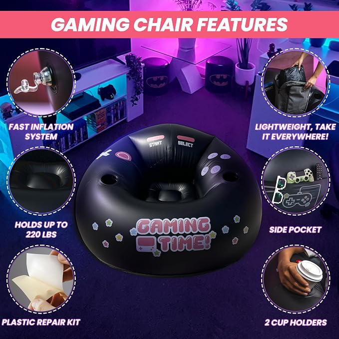 Inflatable Gaming Chair for Kids & Teens - Image 4